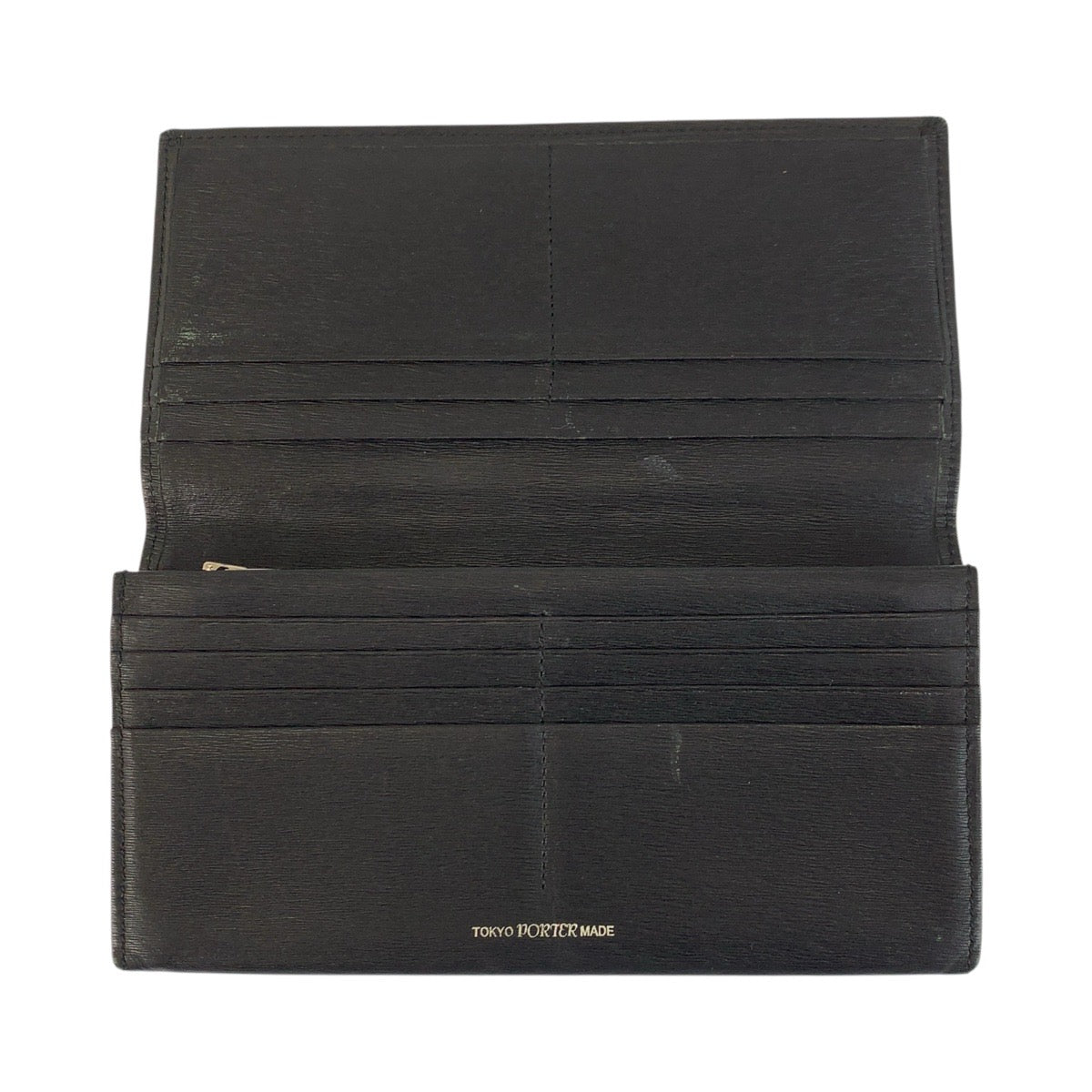 23923
PORTER ポーター カレント ブラック 黒 レザー 長財布 ロングウォレット メンズ AB2
