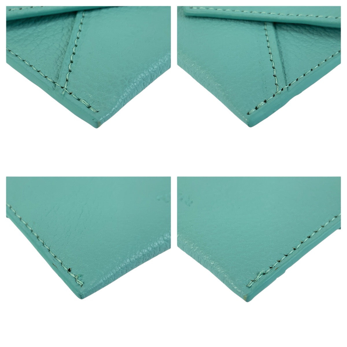 23924
TIFFANY&Co. ティファニー ブルー シルバー金具 レザー カードケース 名刺入れ レディース AB2