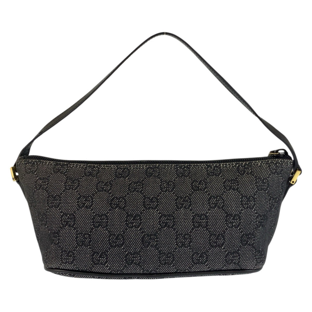 23925
GUCCI グッチ ブラック グレー ゴールド金具 GGキャンバス / レザー 07198 ハンドバッグ アクセサリーポーチ レディース ABP28