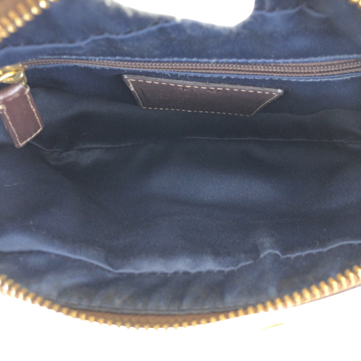 23932
COACH コーチ シグネチャー ベージュ ネイビー ゴールド金具 PVC 11355 ショルダーバッグ メッセンジャーバッグ レディース AB2