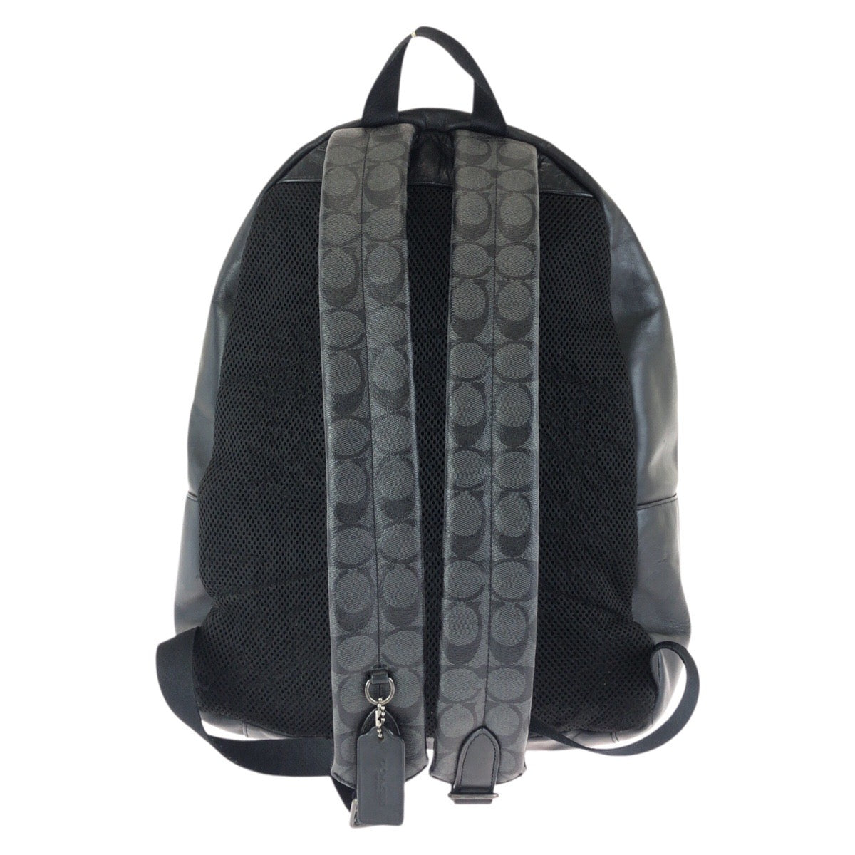 23939
COACH コーチ シグネチャー ブラック 黒 ガンメタ金具 PVC / レザー F72483 リュック・デイパック バックパック レディース AB14