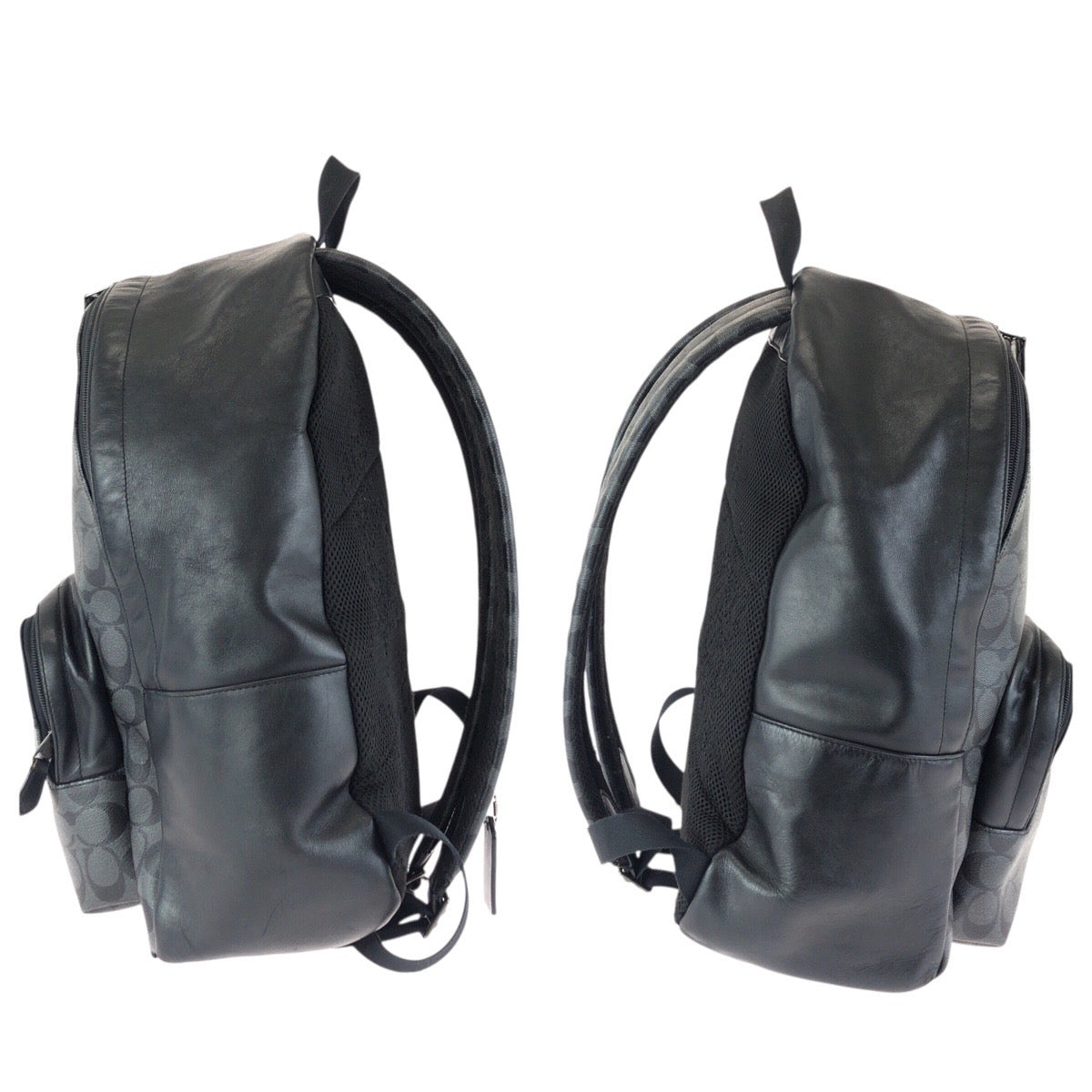 23939
COACH コーチ シグネチャー ブラック 黒 ガンメタ金具 PVC / レザー F72483 リュック・デイパック バックパック レディース AB14