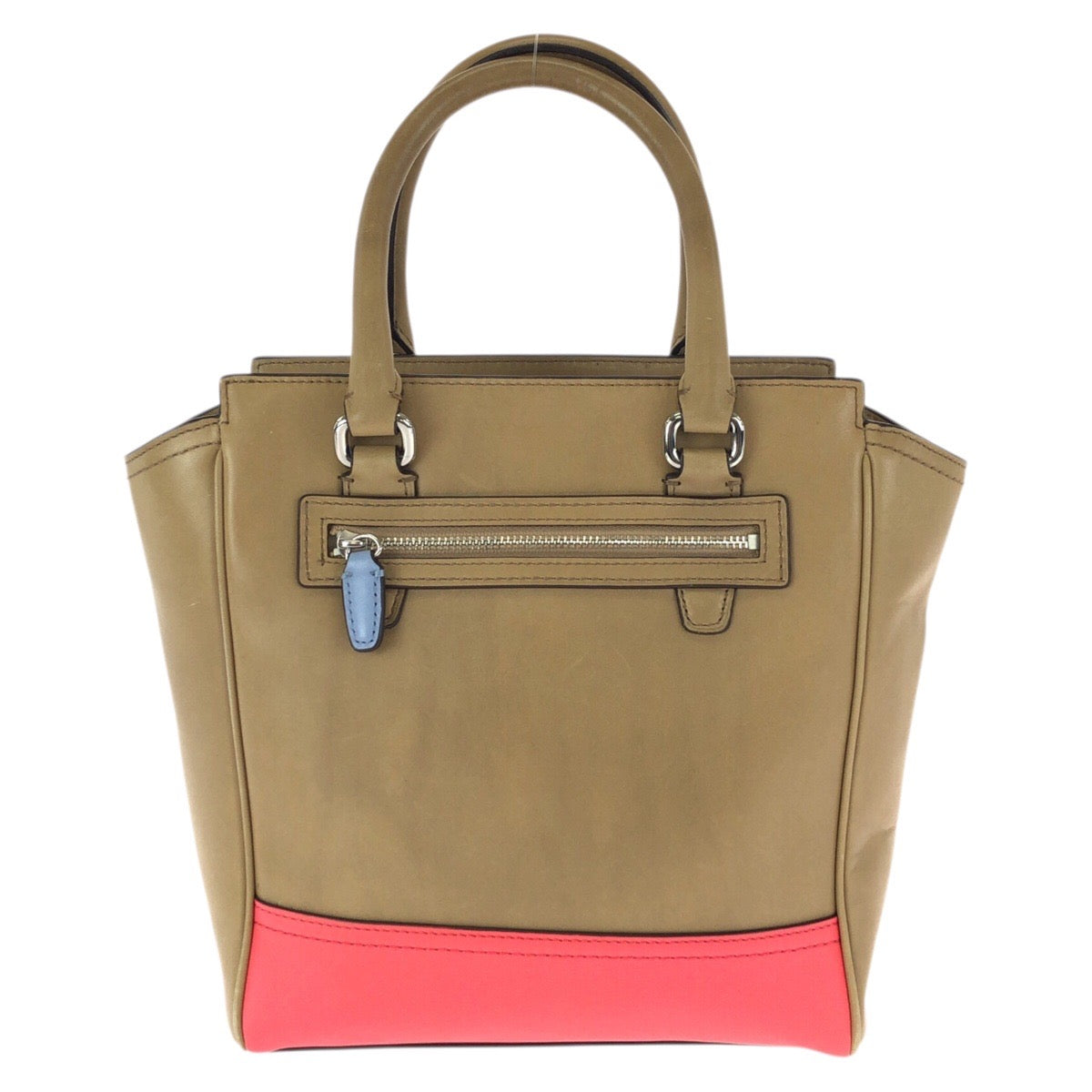 23941
COACH コーチ レガシー ミニタナー 2way ベージュ ピンク シルバー金具 レザー ショルダーバッグ ハンドバッグ レディース AB2000