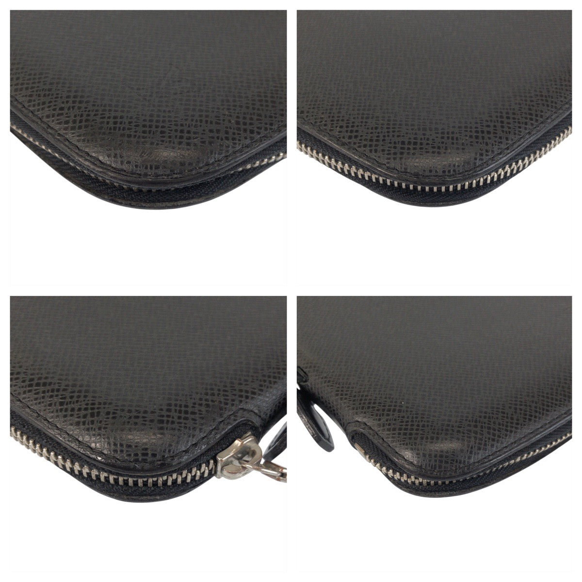 23949
LOUIS VUITTON ルイヴィトン タイガ アトール ブラック 黒 シルバー金具 レザー M30652 長財布 オーガナイザー メンズ ABP35