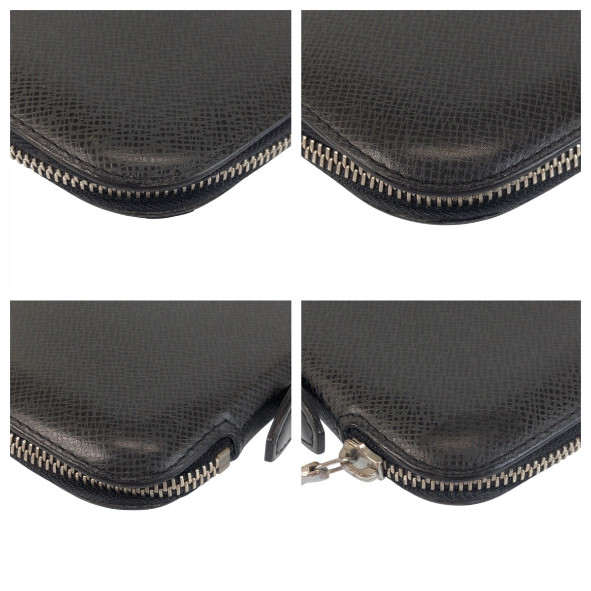 23949
LOUIS VUITTON ルイヴィトン タイガ アトール ブラック 黒 シルバー金具 レザー M30652 長財布 オーガナイザー メンズ ABP35