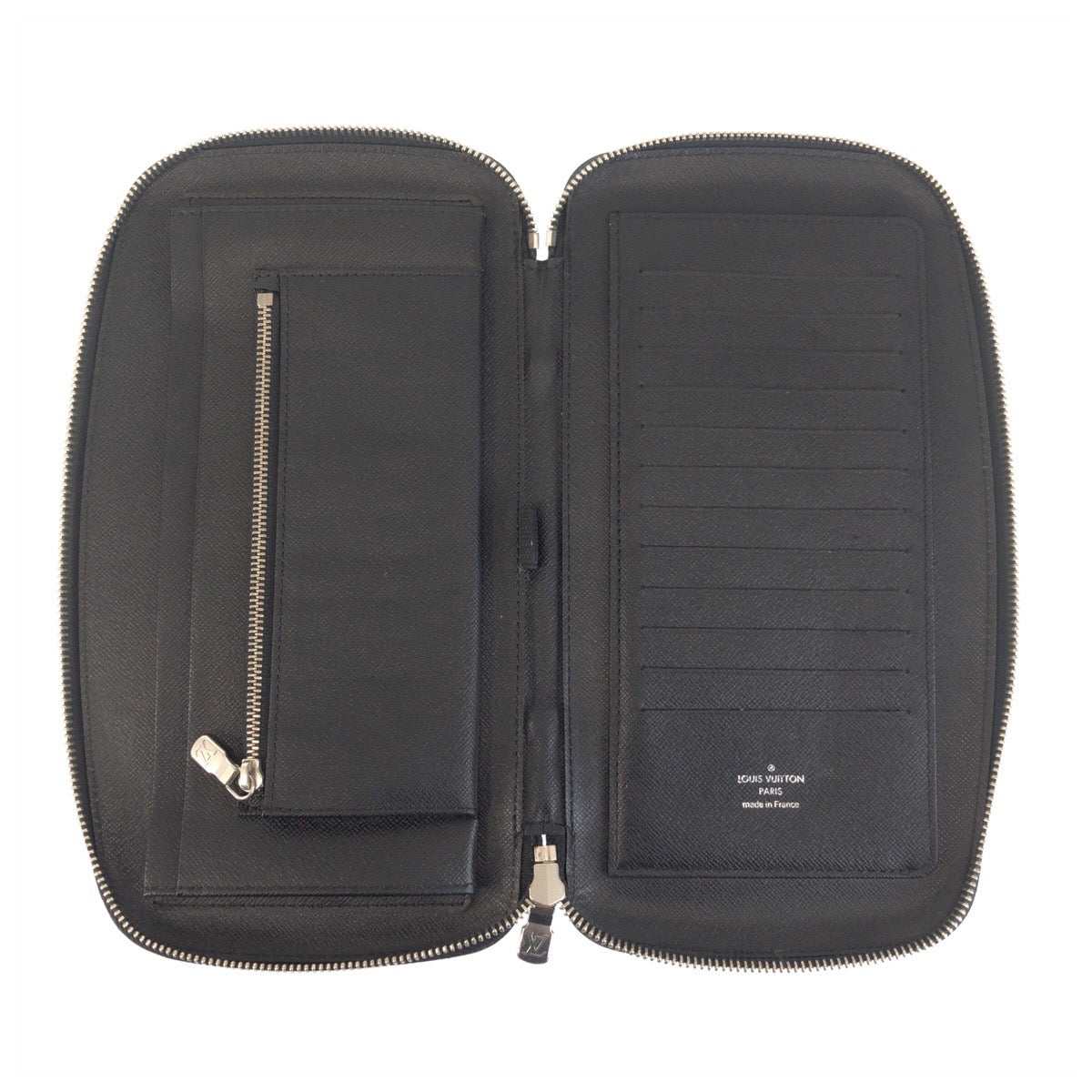 23949
LOUIS VUITTON ルイヴィトン タイガ アトール ブラック 黒 シルバー金具 レザー M30652 長財布 オーガナイザー メンズ ABP35