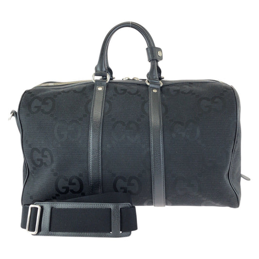 23951
GUCCI グッチ ジャンボGG ２way ブラック 黒 シルバー金具 GGキャンバス / レザー 739581 ボストンバッグ ダッフルバッグ ショルダーバッグ メンズ ABP140