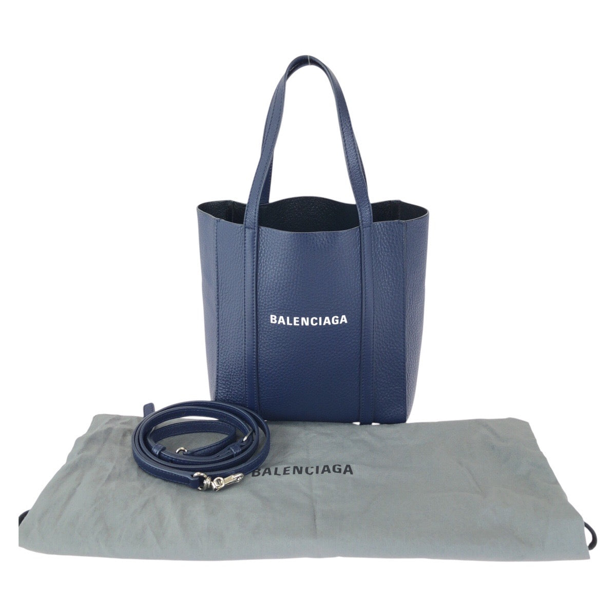 23953
BALENCIAGA バレンシアガ エブリデイ XXS 2way ネイビー シルバー金具 レザー 551815 ショルダーバッグ トートバッグ レディース A49