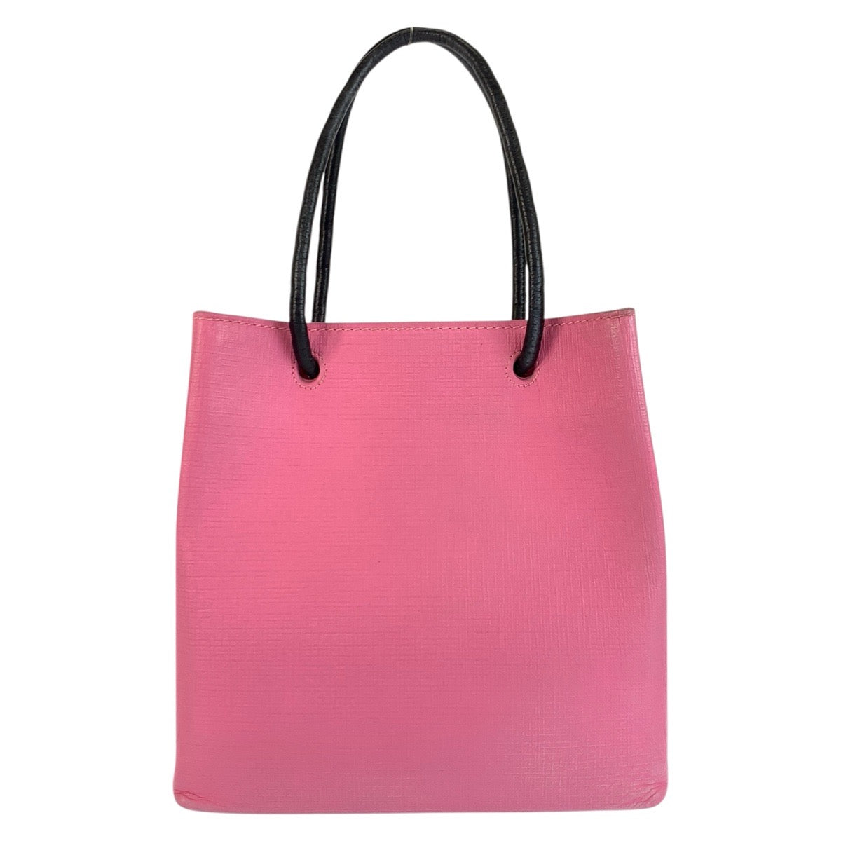 23954
BALENCIAGA バレンシアガ ショッピングトート XXS ピンク ブラック シルバー金具 レザー 572411 トートバッグ ショルダーバッグ 2way レディース AB49
