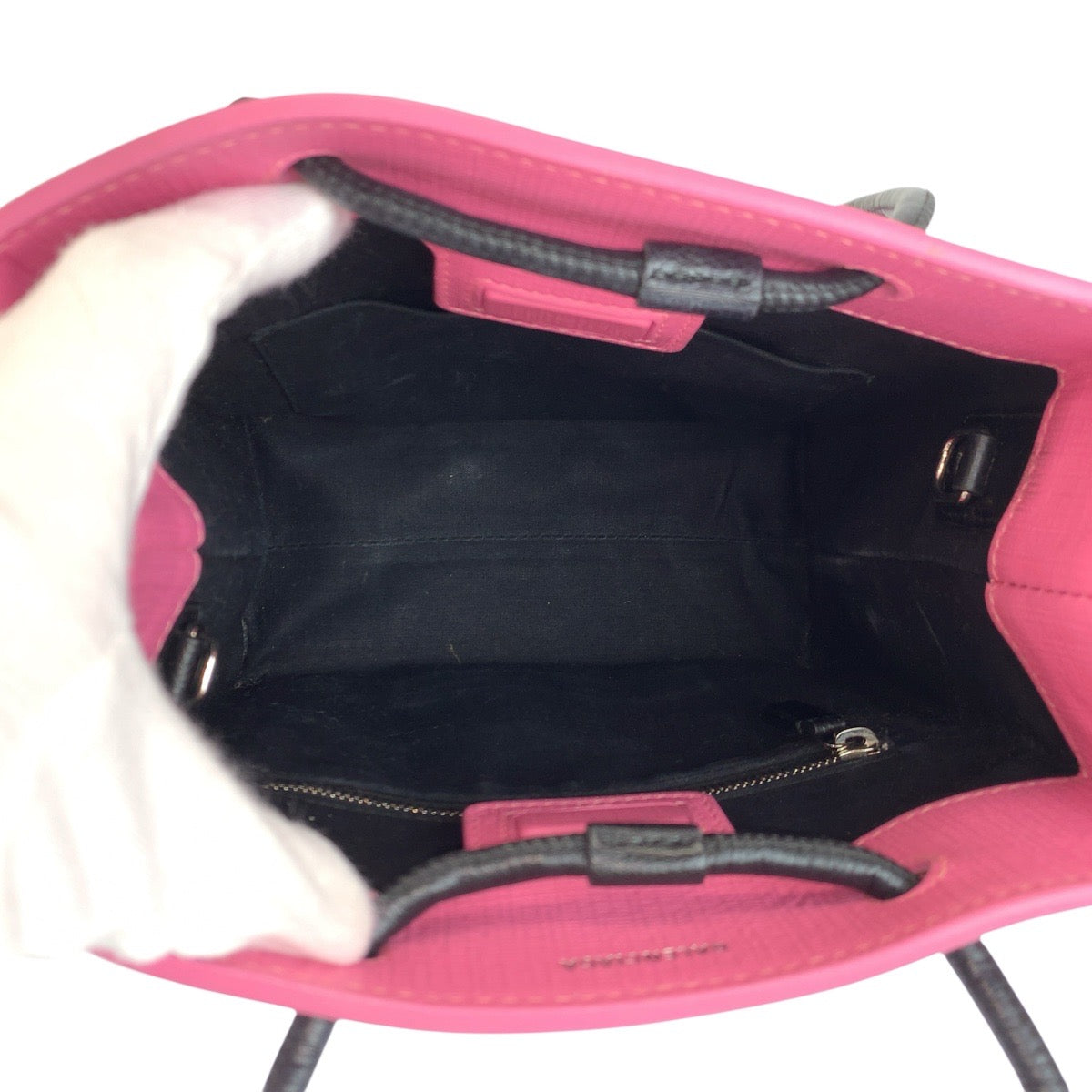 23954
BALENCIAGA バレンシアガ ショッピングトート XXS ピンク ブラック シルバー金具 レザー 572411 トートバッグ ショルダーバッグ 2way レディース AB49