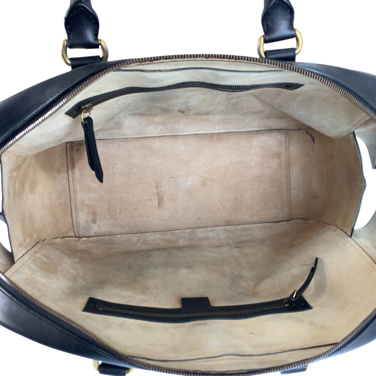 23957
GUCCI Snake Black Gold Hardware Leather 450999 Boston Bag Handbag Men's ABP72