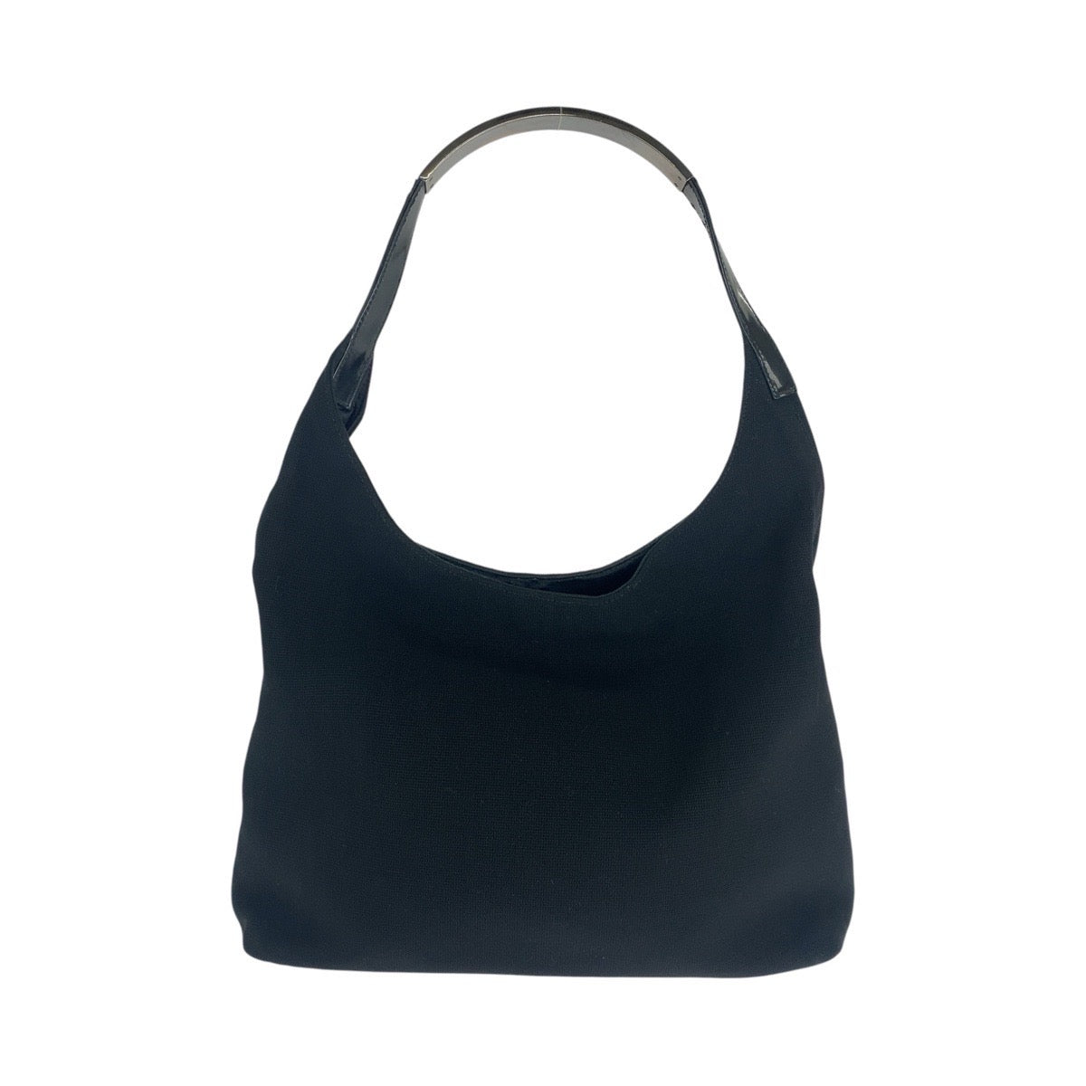 23969
GUCCI グッチ ホーボー ブラック 黒 シルバー金具 キャンバス / エナメル 001 3297 ショルダーバッグ レディース AB28