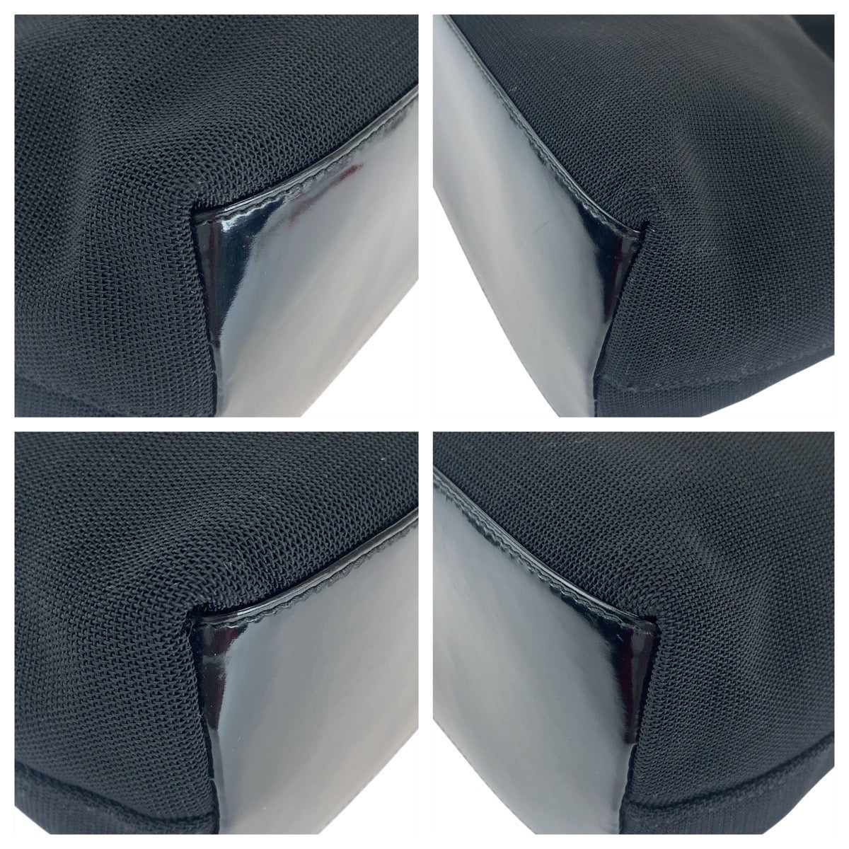 23969
GUCCI グッチ ホーボー ブラック 黒 シルバー金具 キャンバス / エナメル 001 3297 ショルダーバッグ レディース AB28