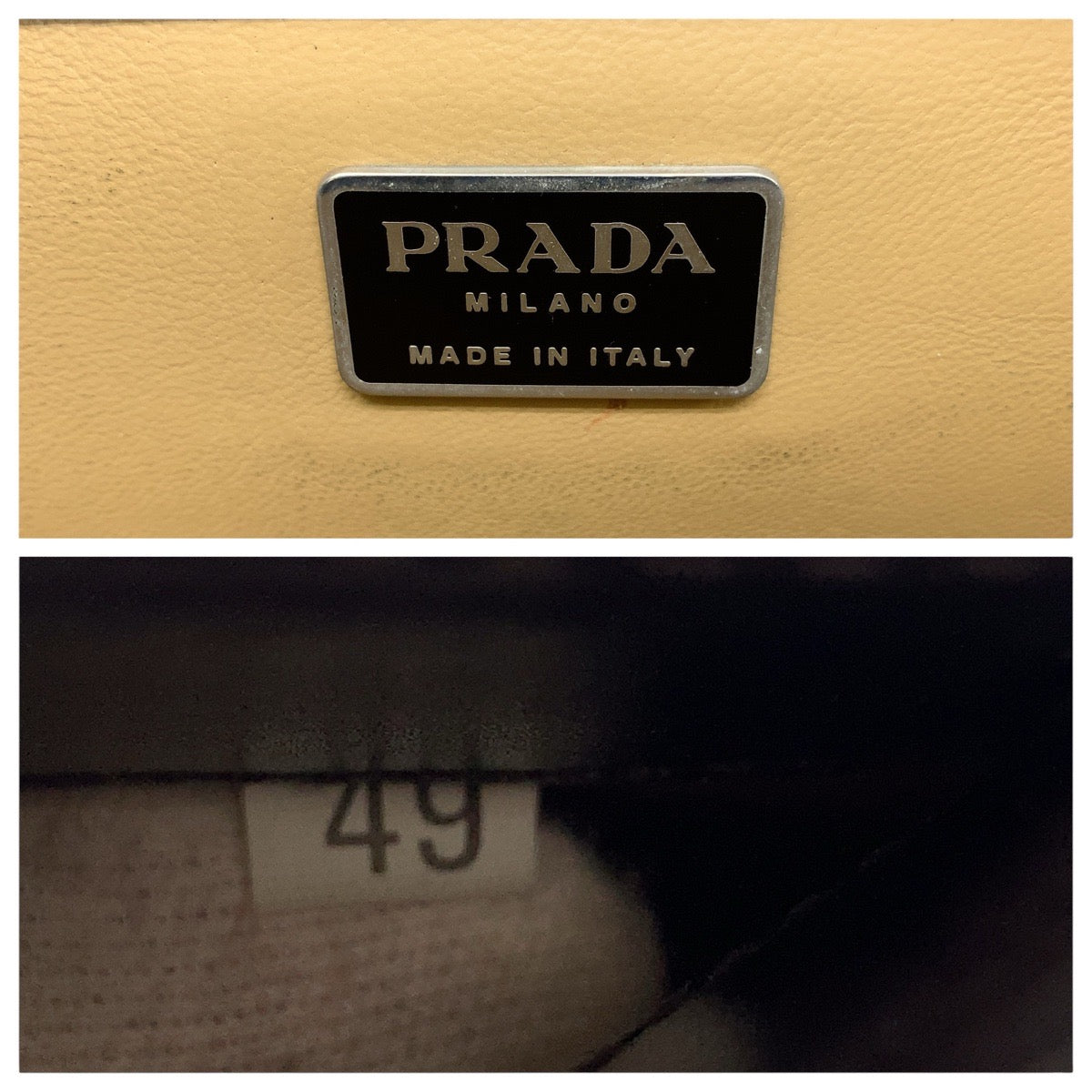 23970
PRADA プラダ ブラウン シルバー金具 レザー ビジネスバッグ ブリーフケース メンズ ABP