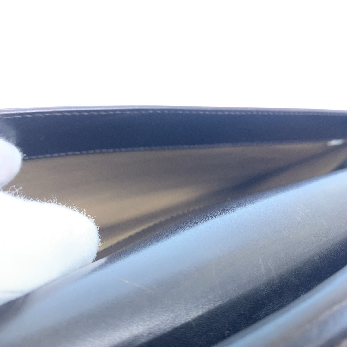 23970
PRADA プラダ ブラウン シルバー金具 レザー ビジネスバッグ ブリーフケース メンズ ABP