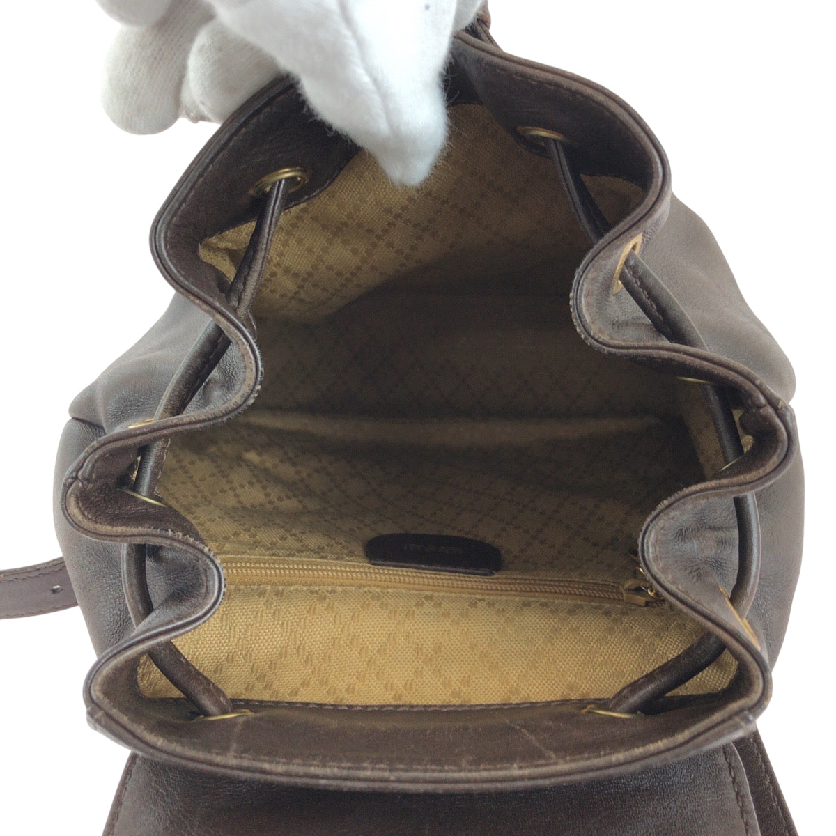 23972
GUCCI グッチ ヴィンテージ バンブー ダークブラウン ブラウン ゴールド金具 レザー 003 2852 リュックサック バックパック レディース AB