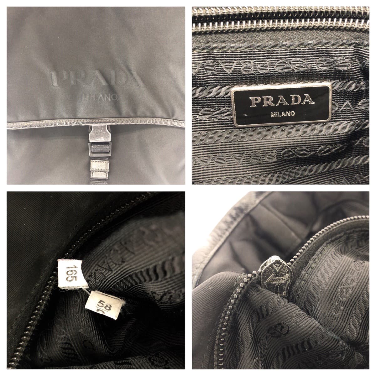 23977
PRADA プラダ テスート ロゴ ブラック 黒 シルバー金具 ナイロン VA0770 ショルダーバッグ 斜め掛け メンズ ABP41