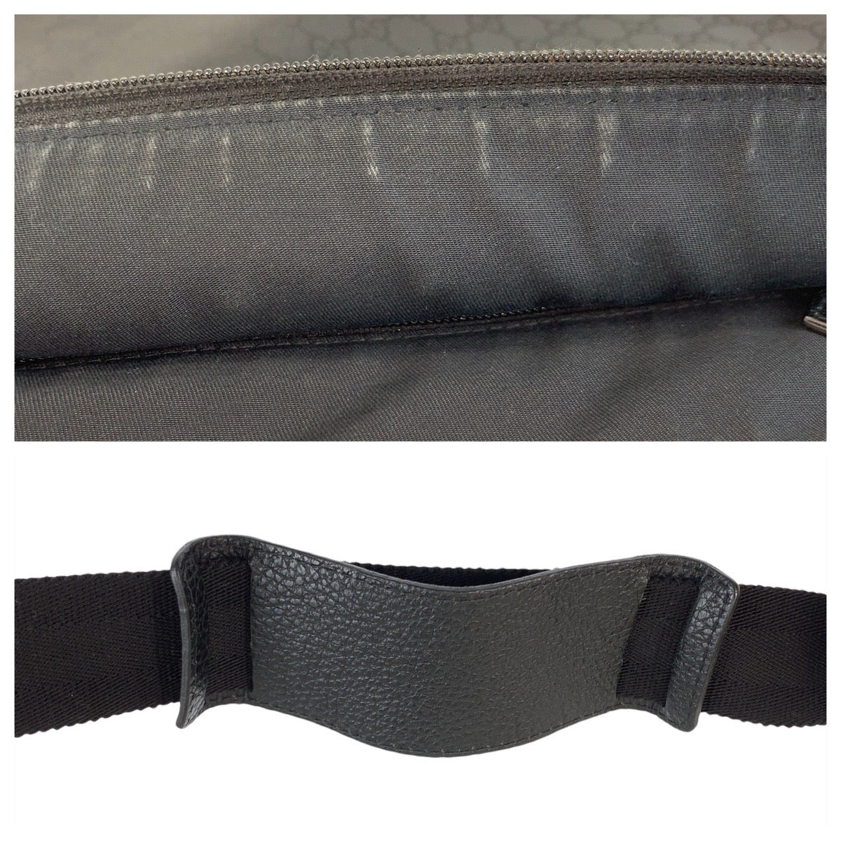 23981
GUCCI グッチ GG柄 ブラック 黒 シルバー金具 ナイロン / レザー 190628 ショルダーバッグ メッセンジャーバッグ メンズ ABP58