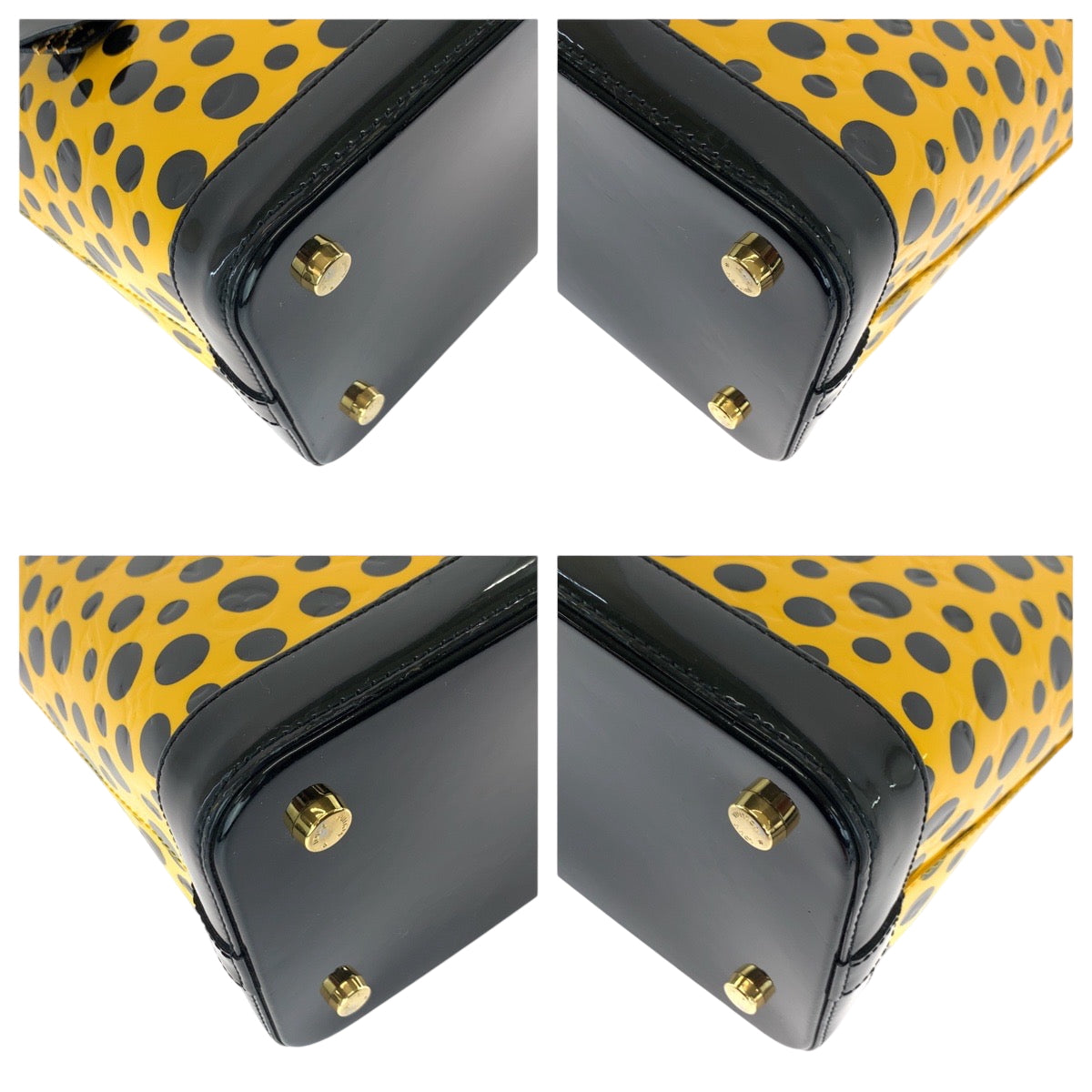 23984
LOUIS VUITTON ルイヴィトン ロックイットMM ジョーヌ イエロー ブラック ゴールド金具 パテントレザー M91398 ハンドバッグ レディース A240