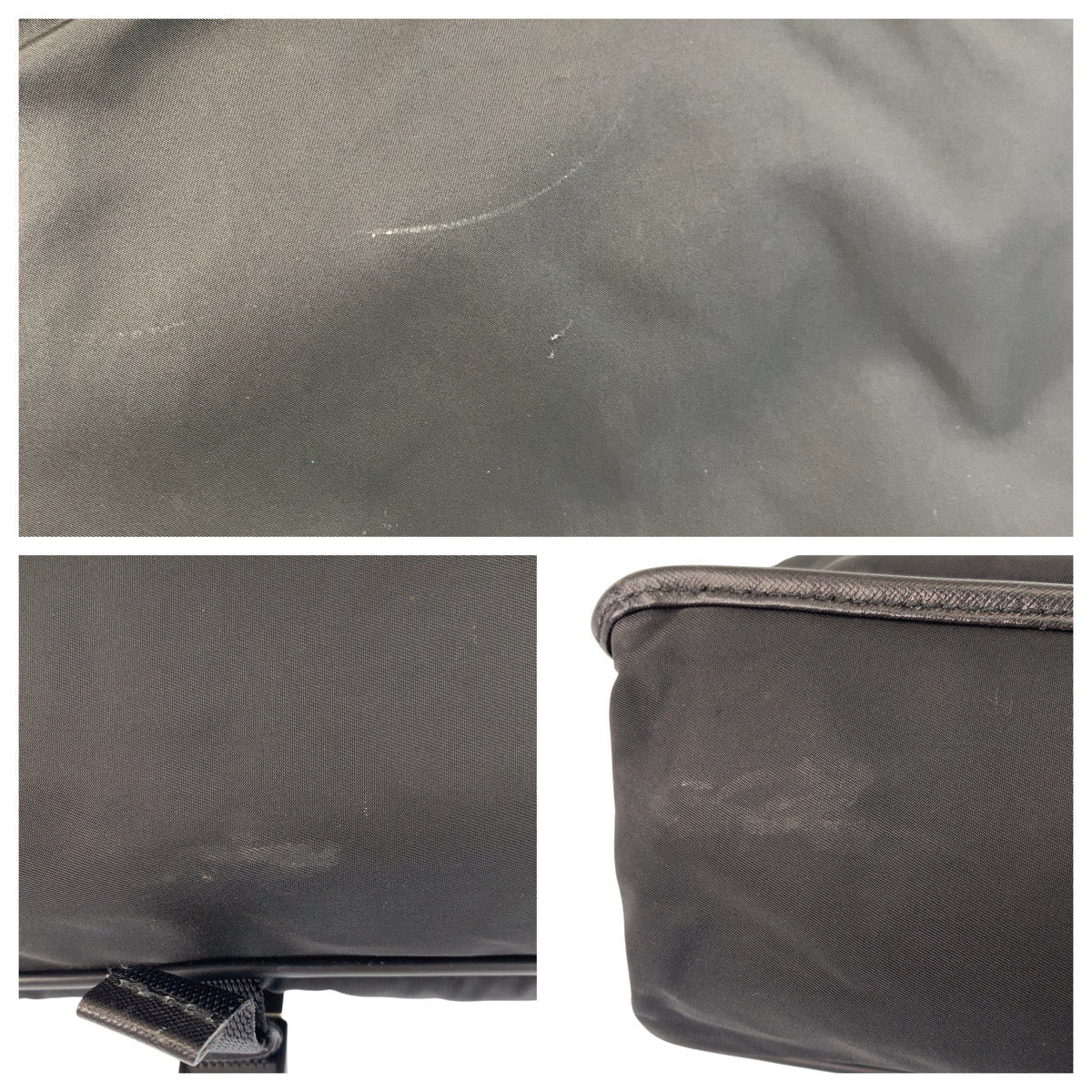 23986
PRADA プラダ テスート 三角ロゴプレート ブラック 黒 シルバー金具 ナイロン ショルダーバッグ メッセンジャーバッグ メンズ ABP50