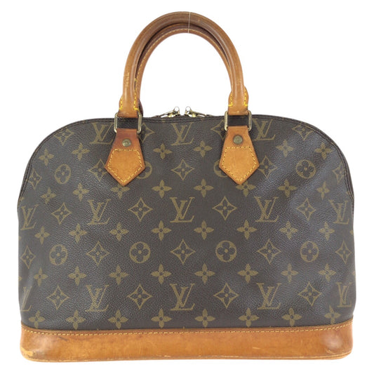23992
LOUIS VUITTON ルイヴィトン モノグラム アルマPM ブラウン ゴールド金具 PVC / レザー M51130 トートバッグ ハンドバッグ レディース AB36