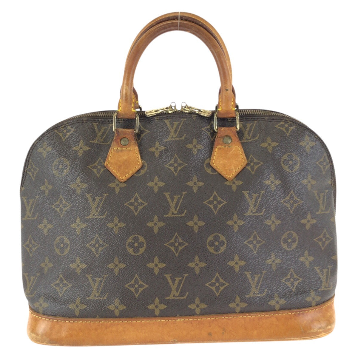 23992
LOUIS VUITTON ルイヴィトン モノグラム アルマPM ブラウン ゴールド金具 PVC / レザー M51130 トートバッグ ハンドバッグ レディース AB36