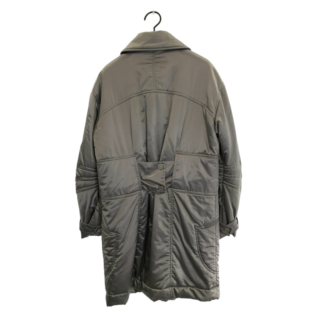 23993
CHANEL シャネル スポーツライン ココマーク サイズ42 グレー シルバー コットン / ポリアミド / エラスタン ダウンコート ジップアップコート レディース AB80
