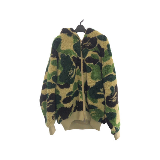 23995
A BATHING APE アベイシングエイプ ABC CAMO SHARK RELAXED FIT FULL ZIP HOODIE グリーン ブラウン シルバー金具 ポリエステル / アクリル 001ZPK801307M フリースパーカー フーディ メンズ SA40