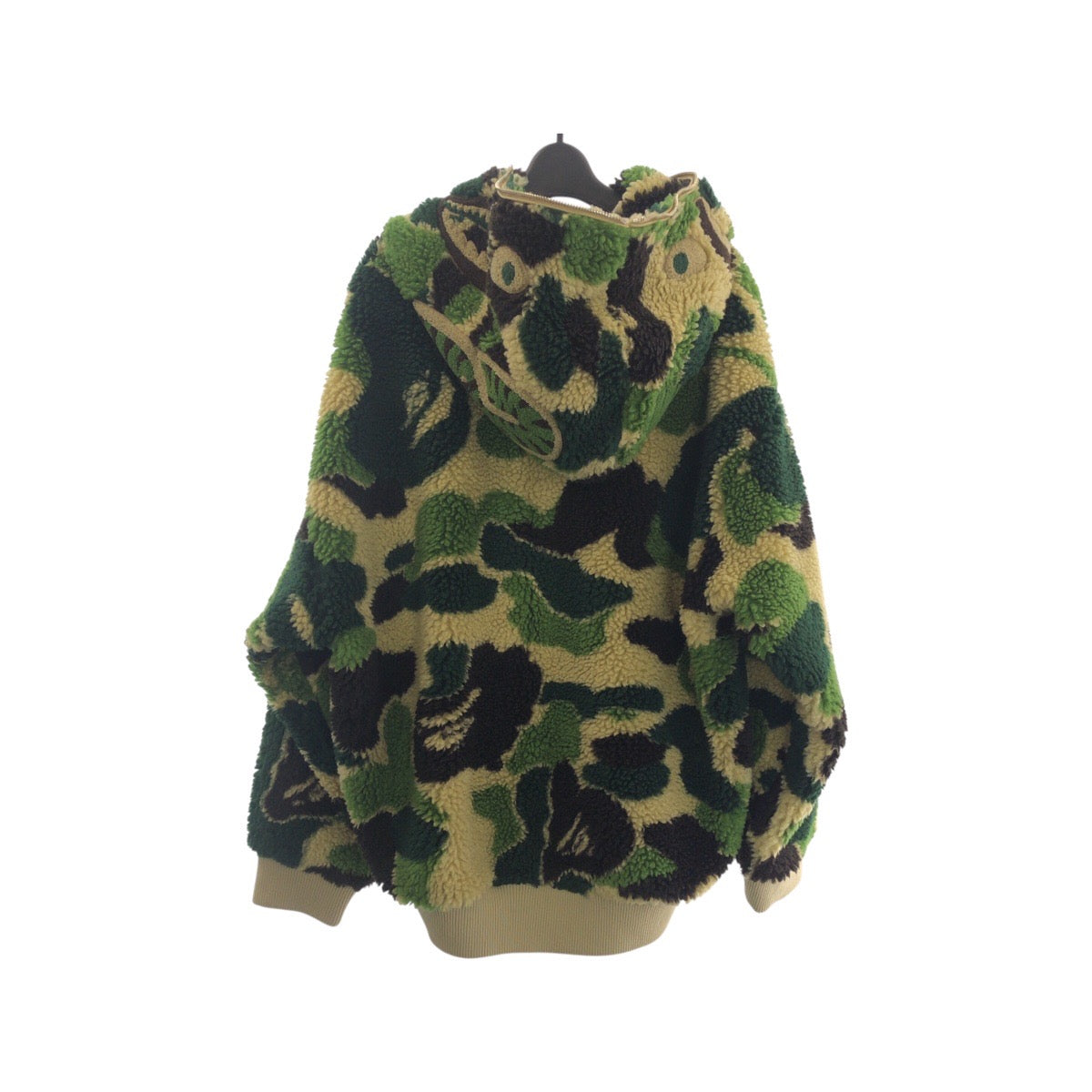 23995
A BATHING APE アベイシングエイプ ABC CAMO SHARK RELAXED FIT FULL ZIP HOODIE グリーン ブラウン シルバー金具 ポリエステル / アクリル 001ZPK801307M フリースパーカー フーディ メンズ SA40