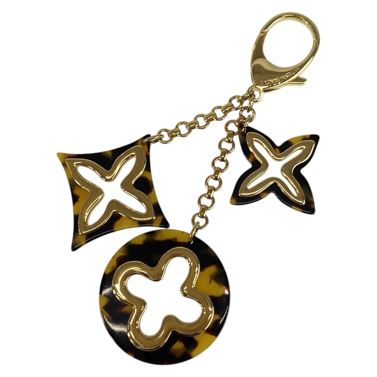 23997
LOUIS VUITTON ルイヴィトン ビジューサック アンソレンス ブラウン ゴールド メタル / プラスチック M65087 バッグチャーム キーホルダー レディース A22