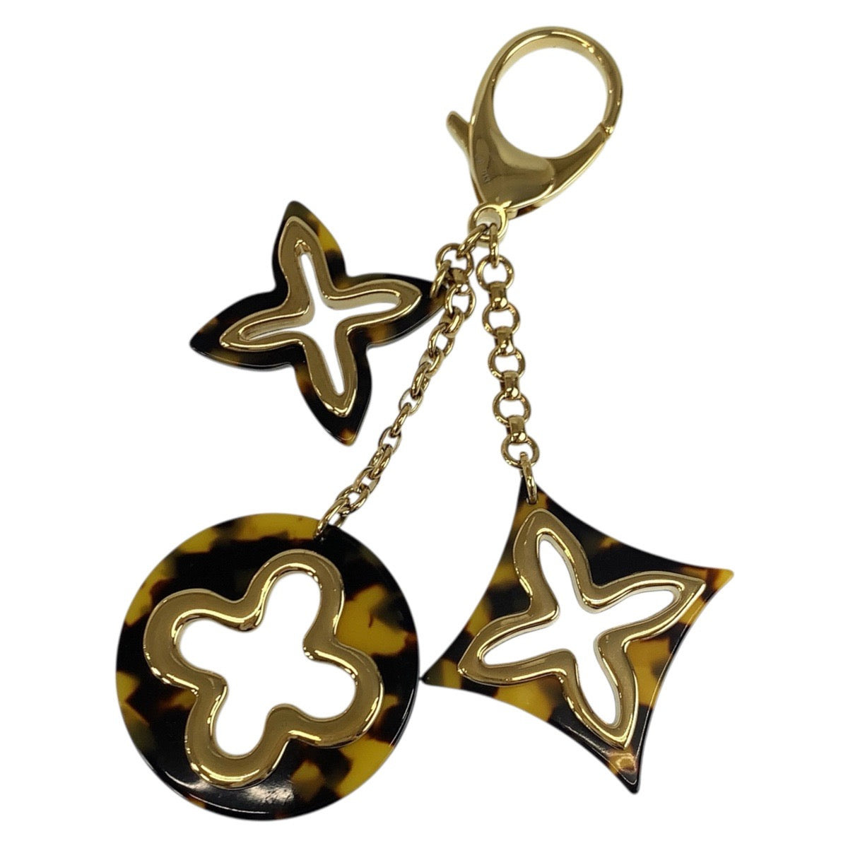 23997
LOUIS VUITTON ルイヴィトン ビジューサック アンソレンス ブラウン ゴールド メタル / プラスチック M65087 バッグチャーム キーホルダー レディース A22