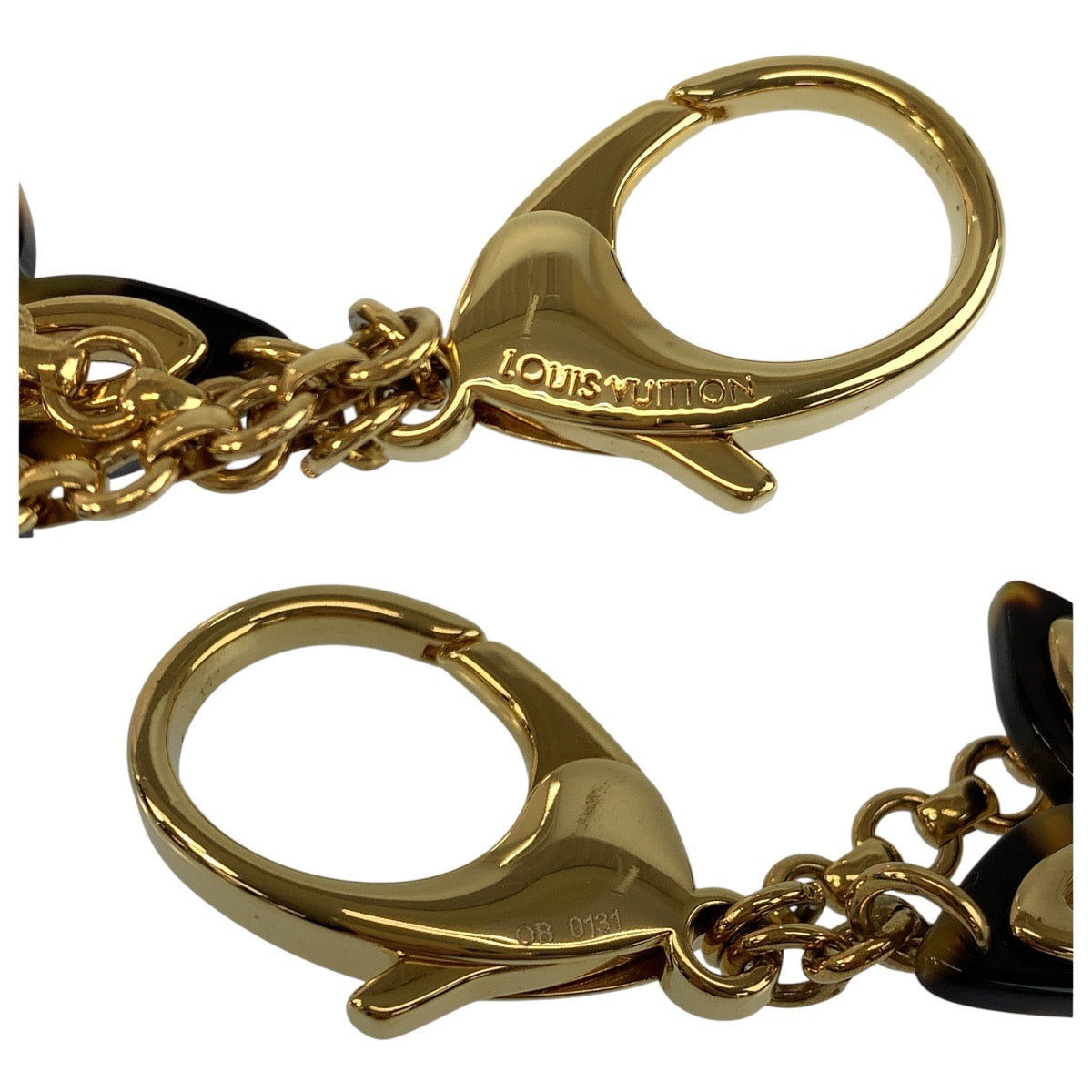 23997
LOUIS VUITTON ルイヴィトン ビジューサック アンソレンス ブラウン ゴールド メタル / プラスチック M65087 バッグチャーム キーホルダー レディース A22