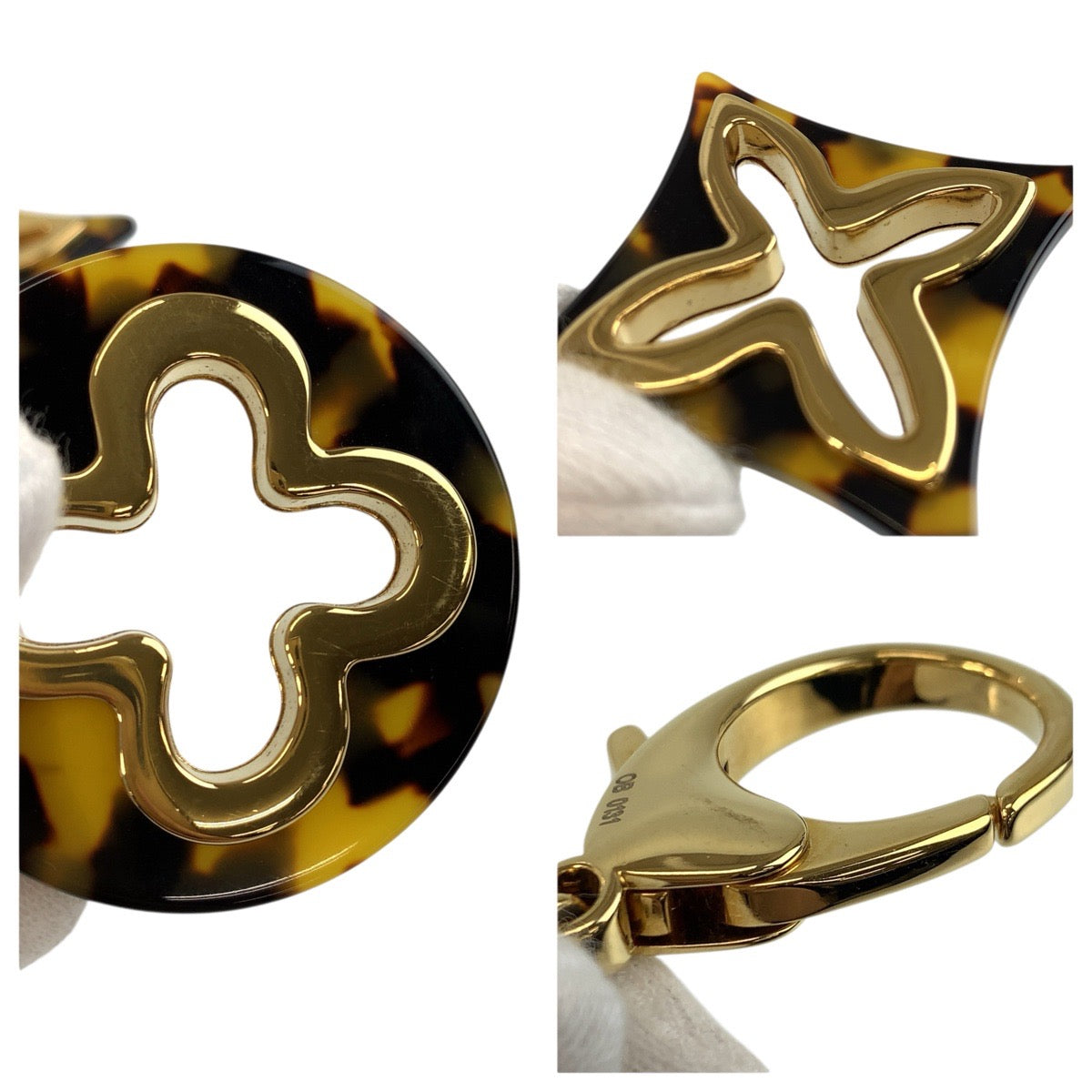 23997
LOUIS VUITTON ルイヴィトン ビジューサック アンソレンス ブラウン ゴールド メタル / プラスチック M65087 バッグチャーム キーホルダー レディース A22