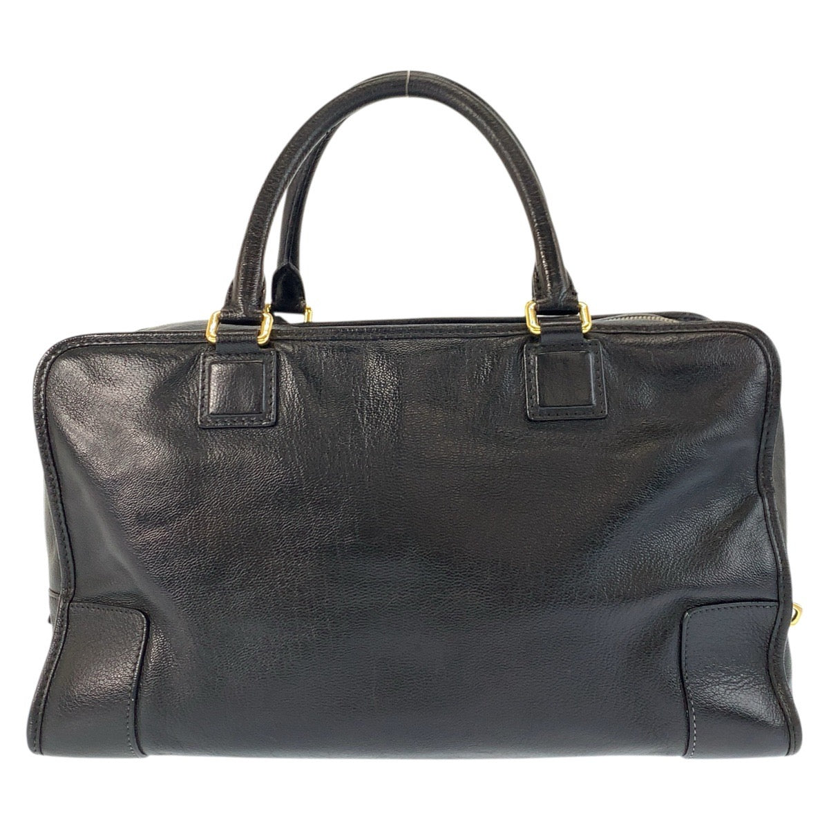 23998
LOEWE ロエベ アマソナ36 ブラック 黒 ゴールド金具 レザー ハンドバッグ ボストンバッグ レディース AB42
