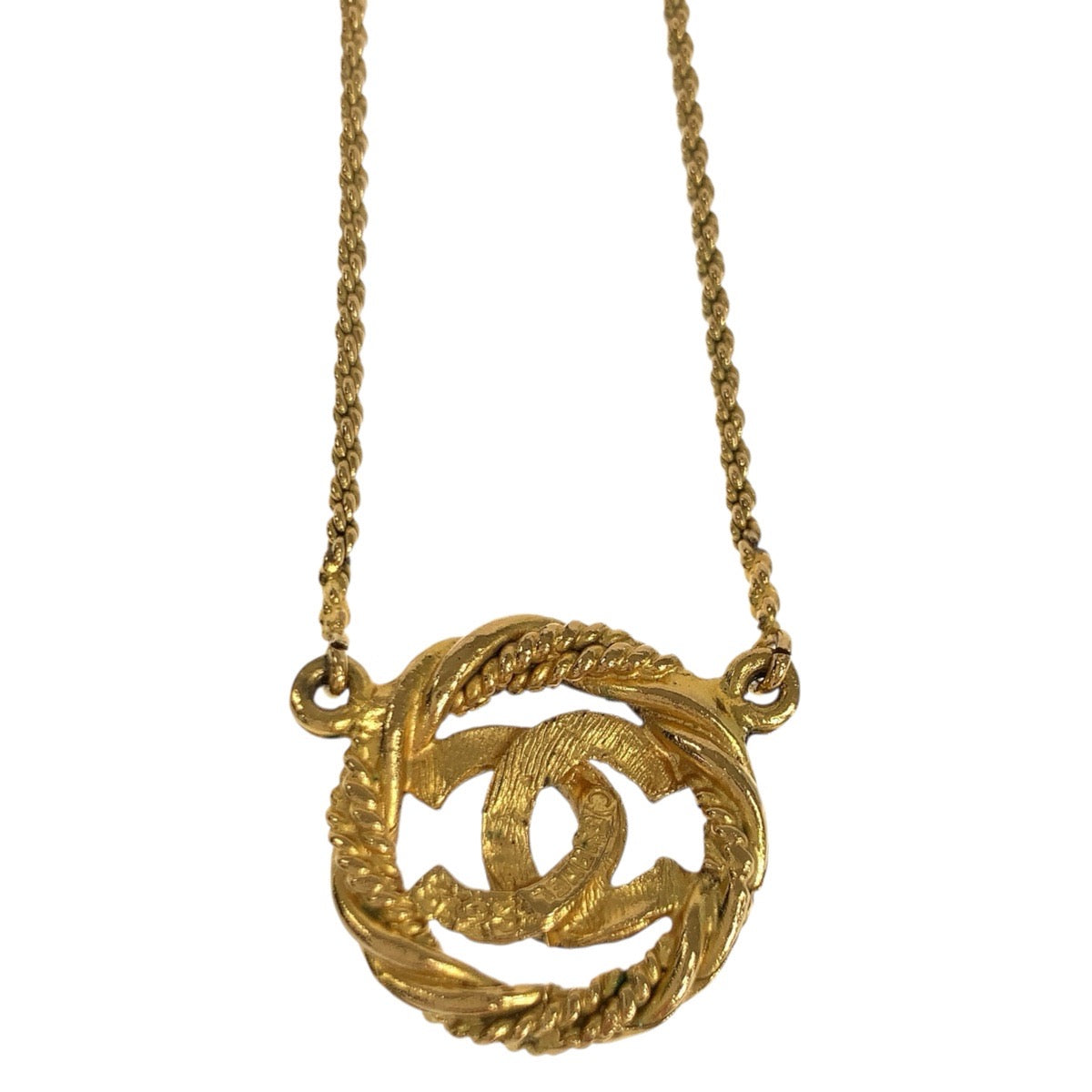 24001
CHANEL シャネル ヴィンテージ ココマーク ゴールド メタル ネックレス ペンダント レディース ABP50
