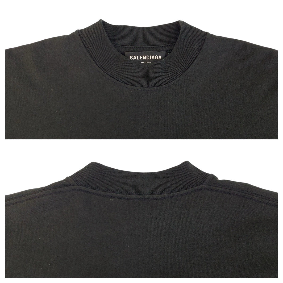 24002
BALENCIAGA Black Cotton Short-Sleeve T-Shirt Men's Size L A23