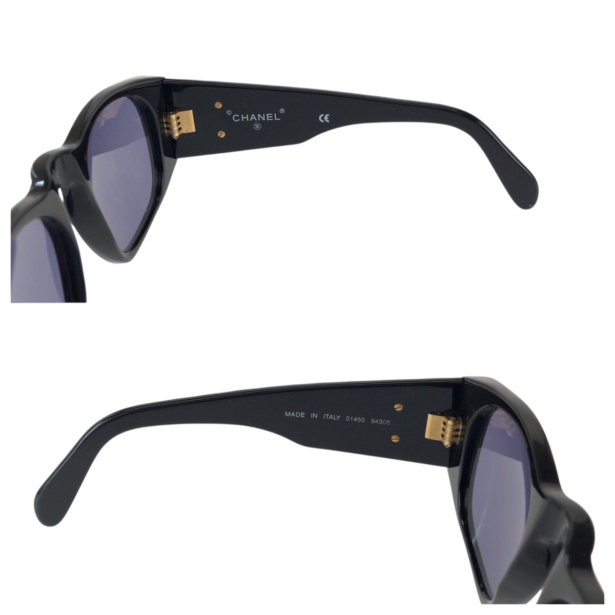 24007
CHANEL シャネル マトラッセ ココマーク ブラック 黒 ゴールド金具 プラスチック / メタル 01450 94305 サングラス メガネ 男女兼用 ウェリントン レディース A28