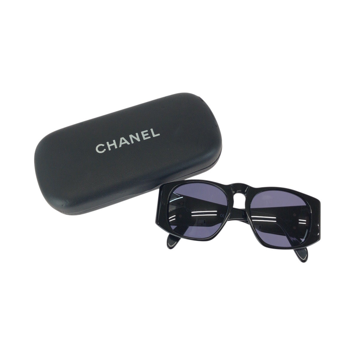 24007
CHANEL シャネル マトラッセ ココマーク ブラック 黒 ゴールド金具 プラスチック / メタル 01450 94305 サングラス メガネ 男女兼用 ウェリントン レディース A28