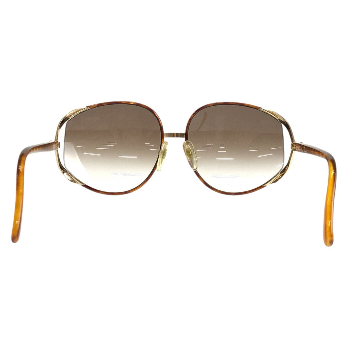 24010
Christian Dior クリスチャンディオール ヴィンテージ ブラウン ゴールド プラスチック / メッキ 2250 14 63□17 サングラス グラデーションレンズ ラウンド レディース A23