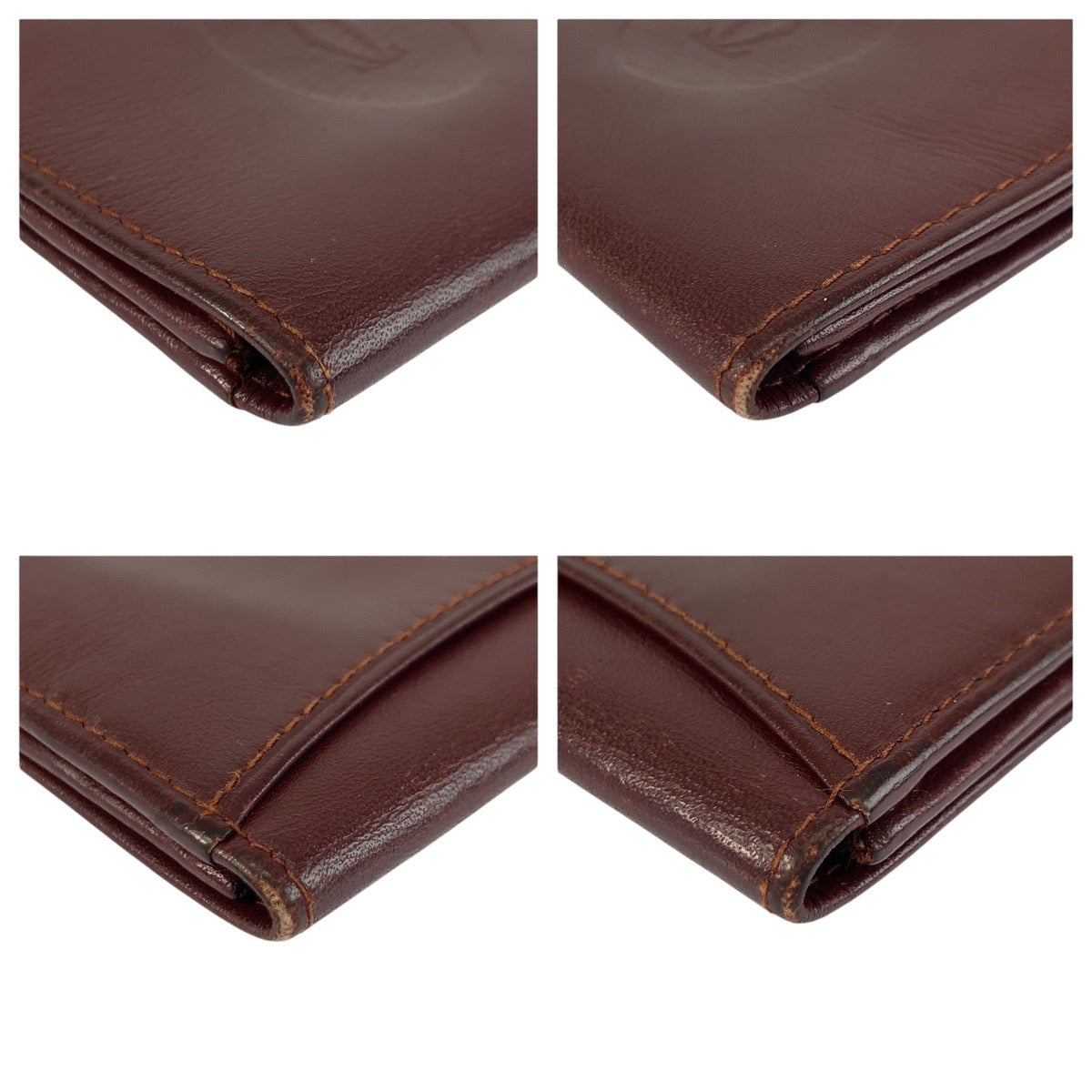 24011
CARTIER カルティエ マストライン ボルドー ゴールド金具 レザー コインケース 小銭入れ レディース ABP8