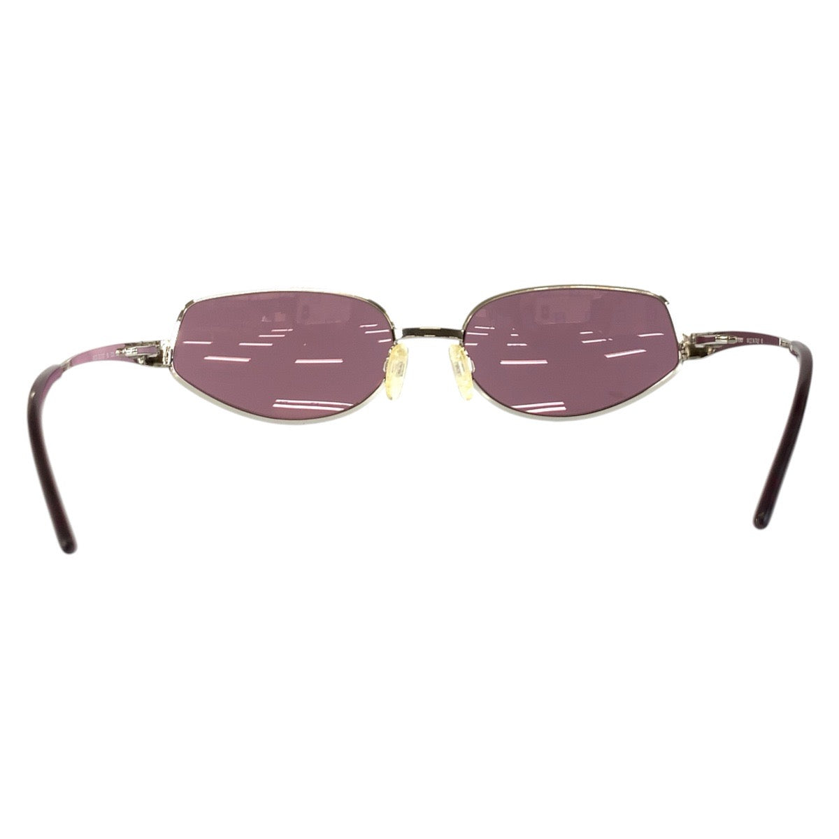 24016
FENDI フェンディ ヴィンテージ ズッカ パープル シルバー メタル MOD SL7357 55 COL589 サングラス 男女兼用 オーバル レディース ABP16