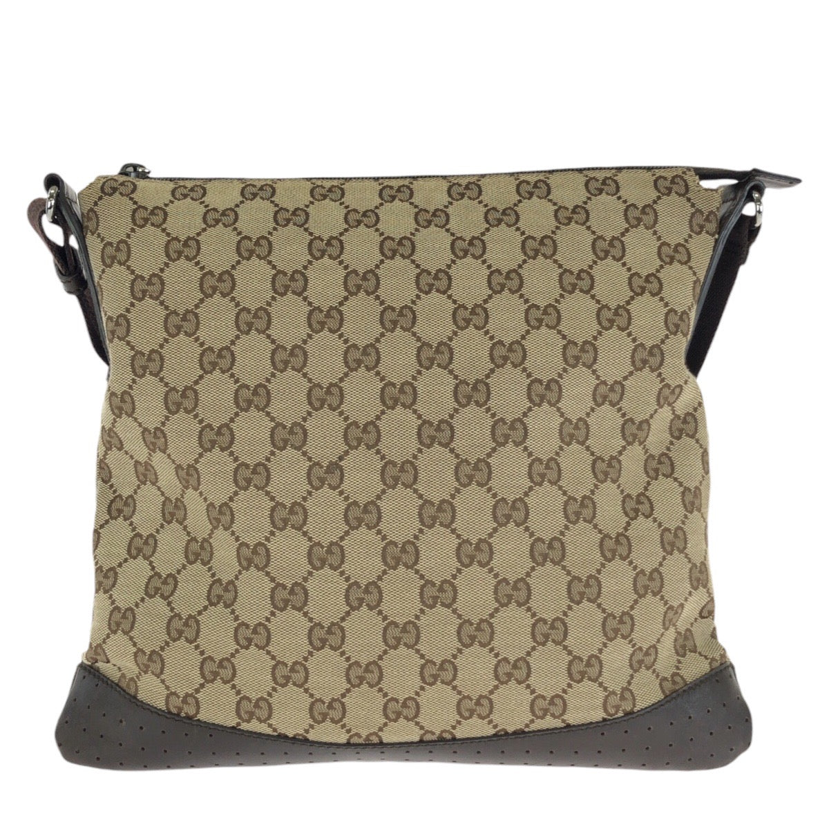 24019
GUCCI グッチ ベージュ ブラウン GGキャンバス / レザー 145857 ショルダーバッグ メッセンジャーバッグ レディース ABP42
