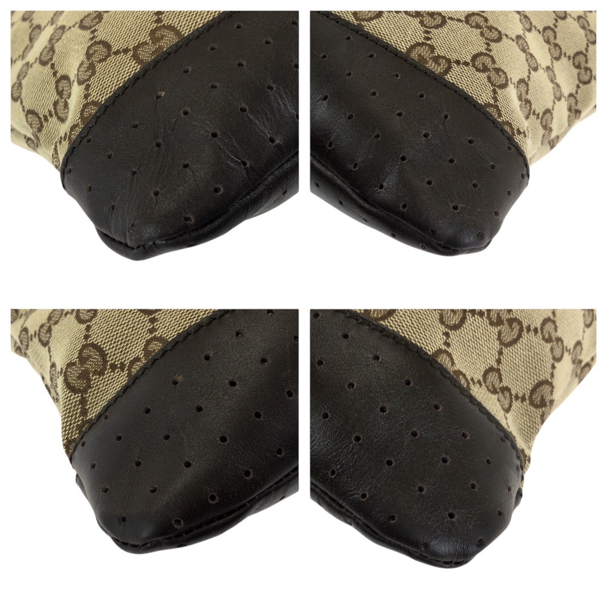 24019
GUCCI グッチ ベージュ ブラウン GGキャンバス / レザー 145857 ショルダーバッグ メッセンジャーバッグ レディース ABP42