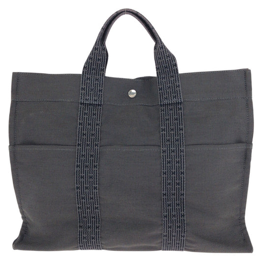 24022
HERMES エルメス エールライン MM グレー シルバー金具 ポリアミド / ポリエステル トートバッグ ハンドバッグ レディース A30