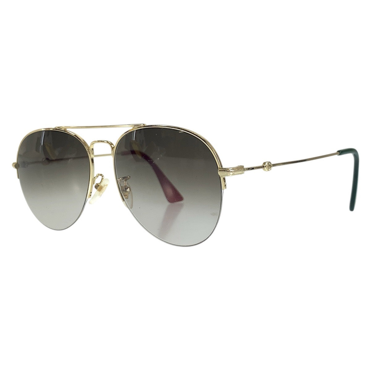 24023
GUCCI グッチ ゴールド グレー メタル GG0107S 007 56□17-145 サングラス ティアドロップ メンズ AB21