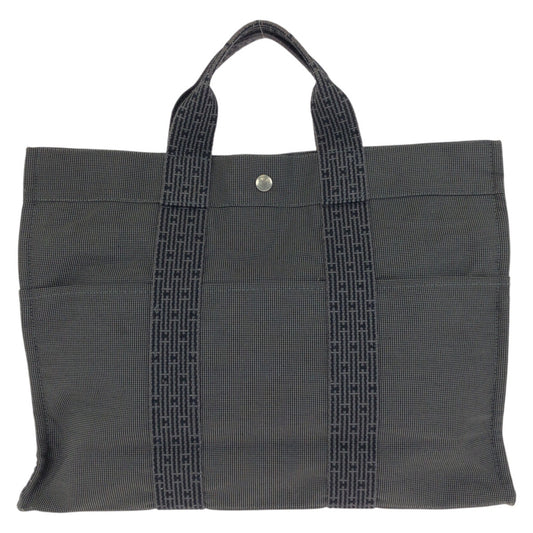 24025
HERMES エルメス エールラインMM グレー シルバー金具 ポリアミド / ポリエステル トートバッグ ハンドバッグ レディース ABP23