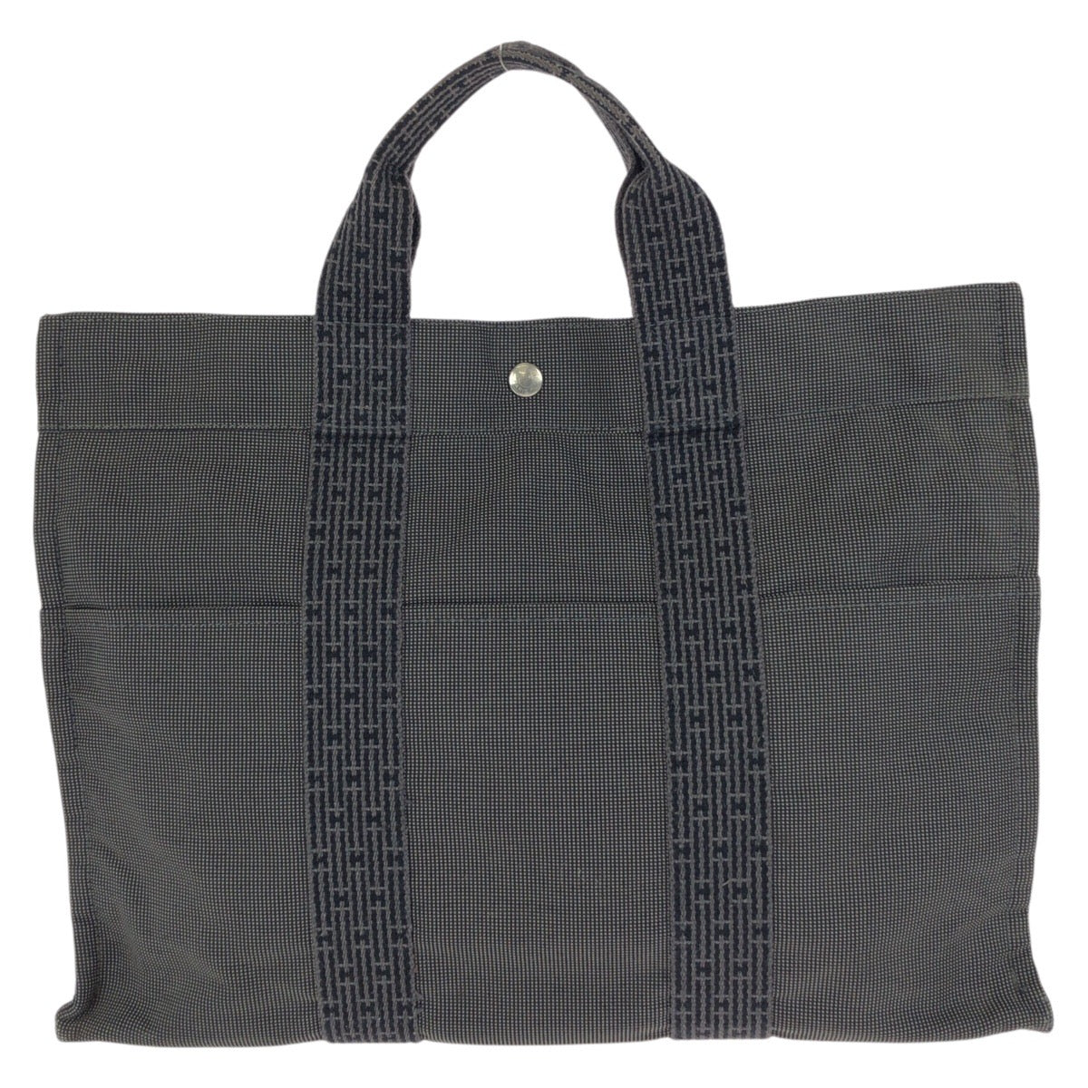 24025
HERMES エルメス エールラインMM グレー シルバー金具 ポリアミド / ポリエステル トートバッグ ハンドバッグ レディース ABP23