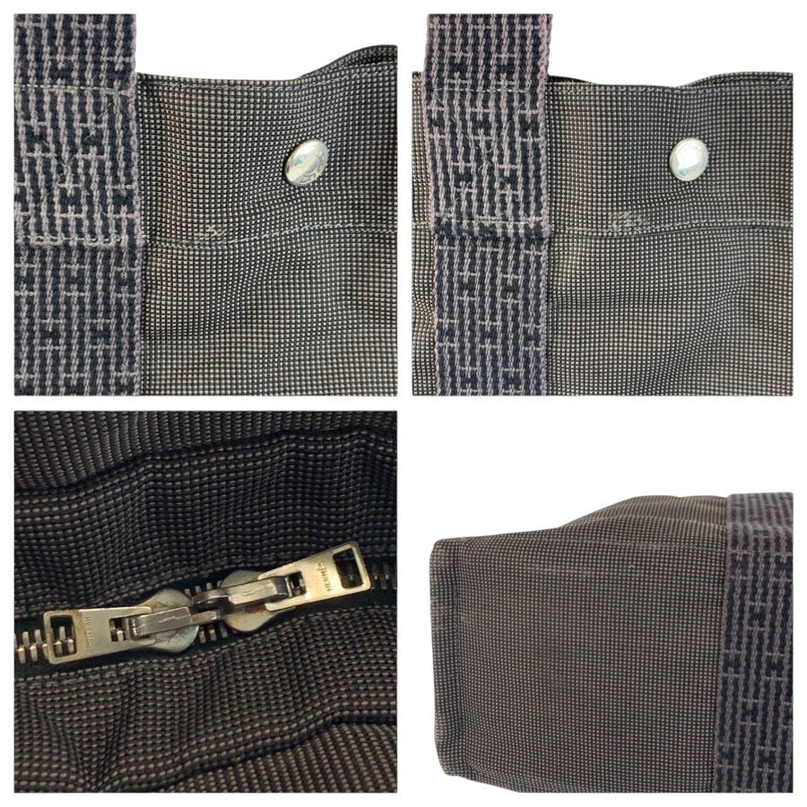 24030
HERMES エルメス エールラインMM グレー シルバー金具 ポリアミド / ポリエステル トートバッグ ハンドバッグ レディース ABP21