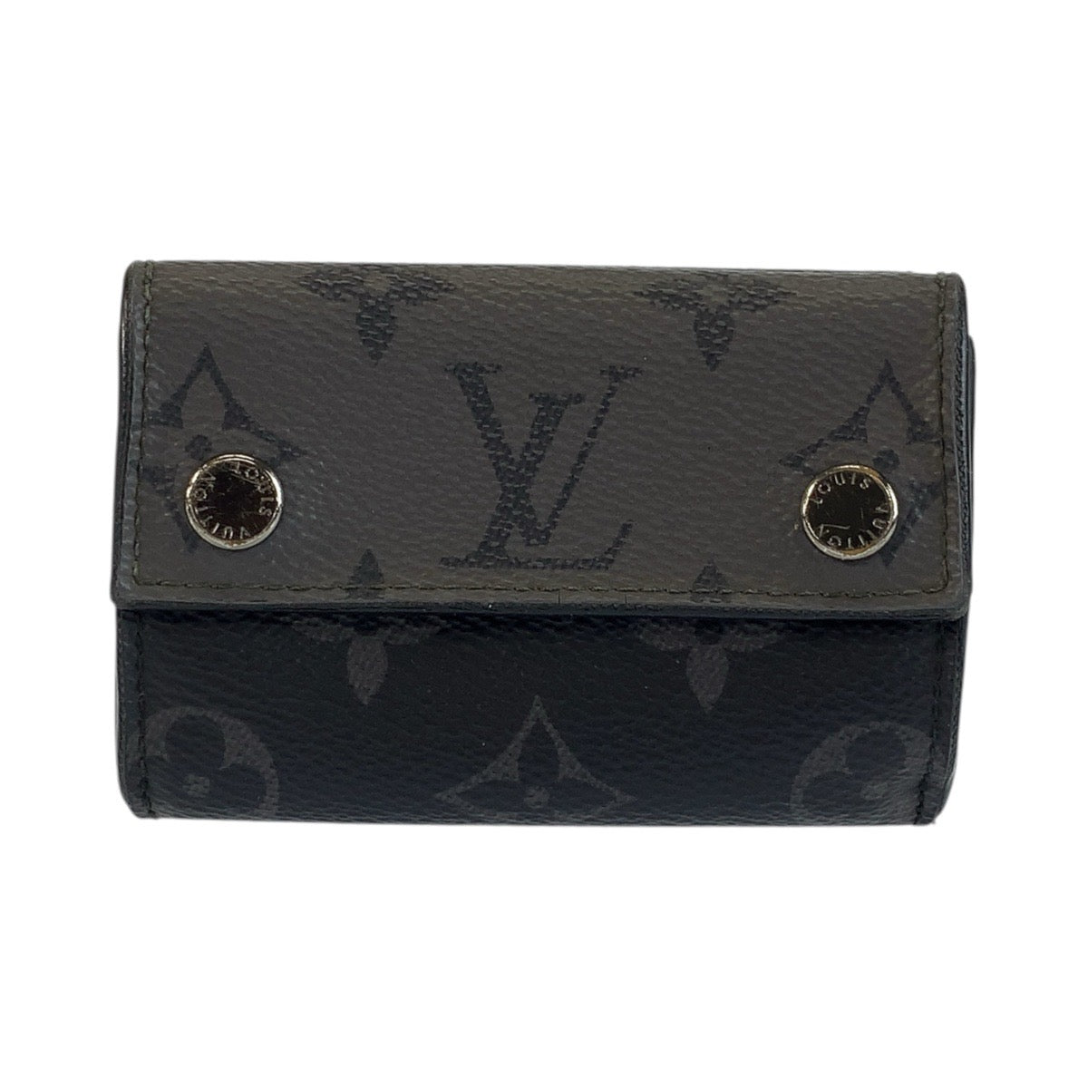 24035
LOUIS VUITTON ルイヴィトン モノグラムエクリプスリバース ディスカバリー コンパクトウォレット ブラック 黒 グレー PVC M45417 折財布 コンパクトウォレット メンズ AB24
