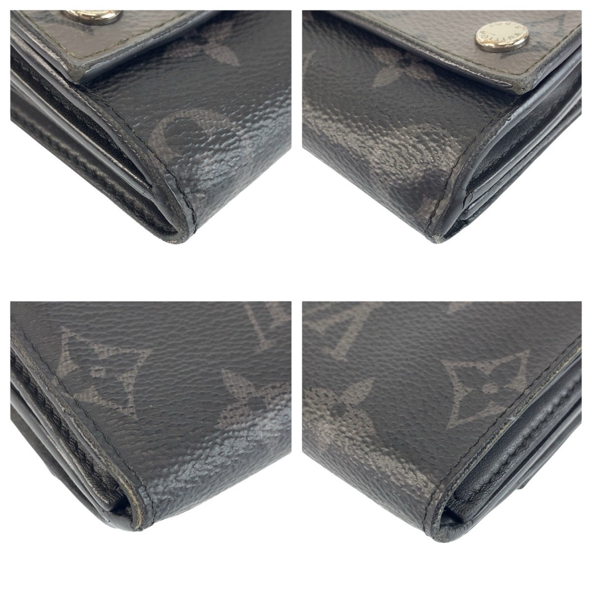 24035
LOUIS VUITTON ルイヴィトン モノグラムエクリプスリバース ディスカバリー コンパクトウォレット ブラック 黒 グレー PVC M45417 折財布 コンパクトウォレット メンズ AB24